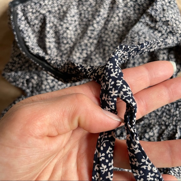 Forever 21 Backless Strapless Mini Dress - Navy/Ivory, Size M - Picture 8 of 11